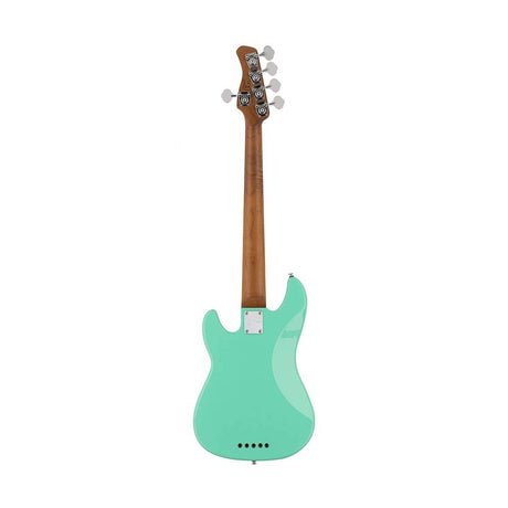 Sire P5 A5/MLG Marcus Miller basgitaar 5-snarige passieve P-stijl bas in Mild Green