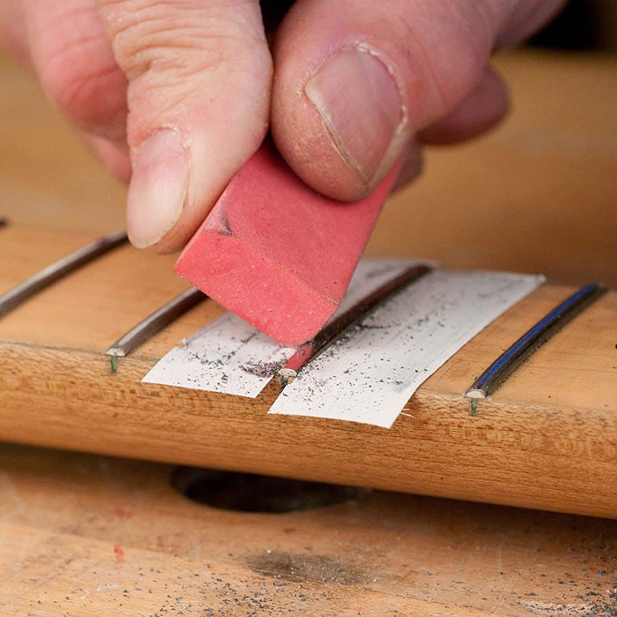 StewMac SM0472 Fret Eraser Set – Set van 7 Polijstblokken voor Frets