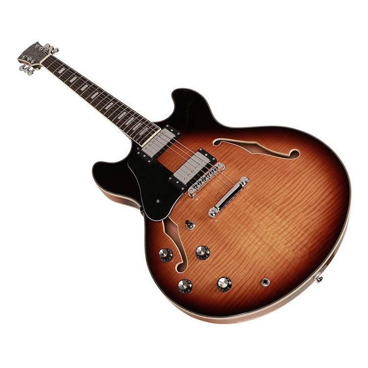 Sire Guitars H7L/VS Elektrische archtop gitaar linkshandig vintage sunburst