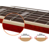 Sire Guitars H7L/STR Elektrische archtop gitaar linkshandig doorkijk rood