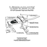 Allparts TP3770001 Vibramate Bigsby V7 voor Gibson Les Paul - Nikkel