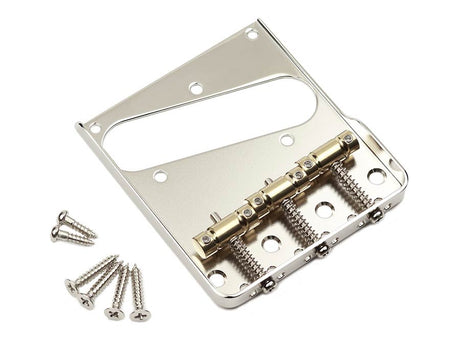 Hosco HK-24NS/BS Gitaarbrug by Gotoh – Messing In-Tune Saddles