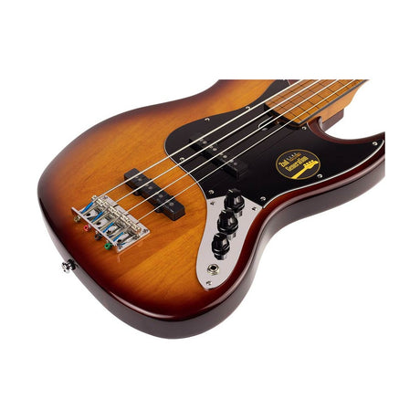 Sire V5 A4F/TS Marcus Miller Fretless 4-snarige Basgitaar Tobacco Sunburst