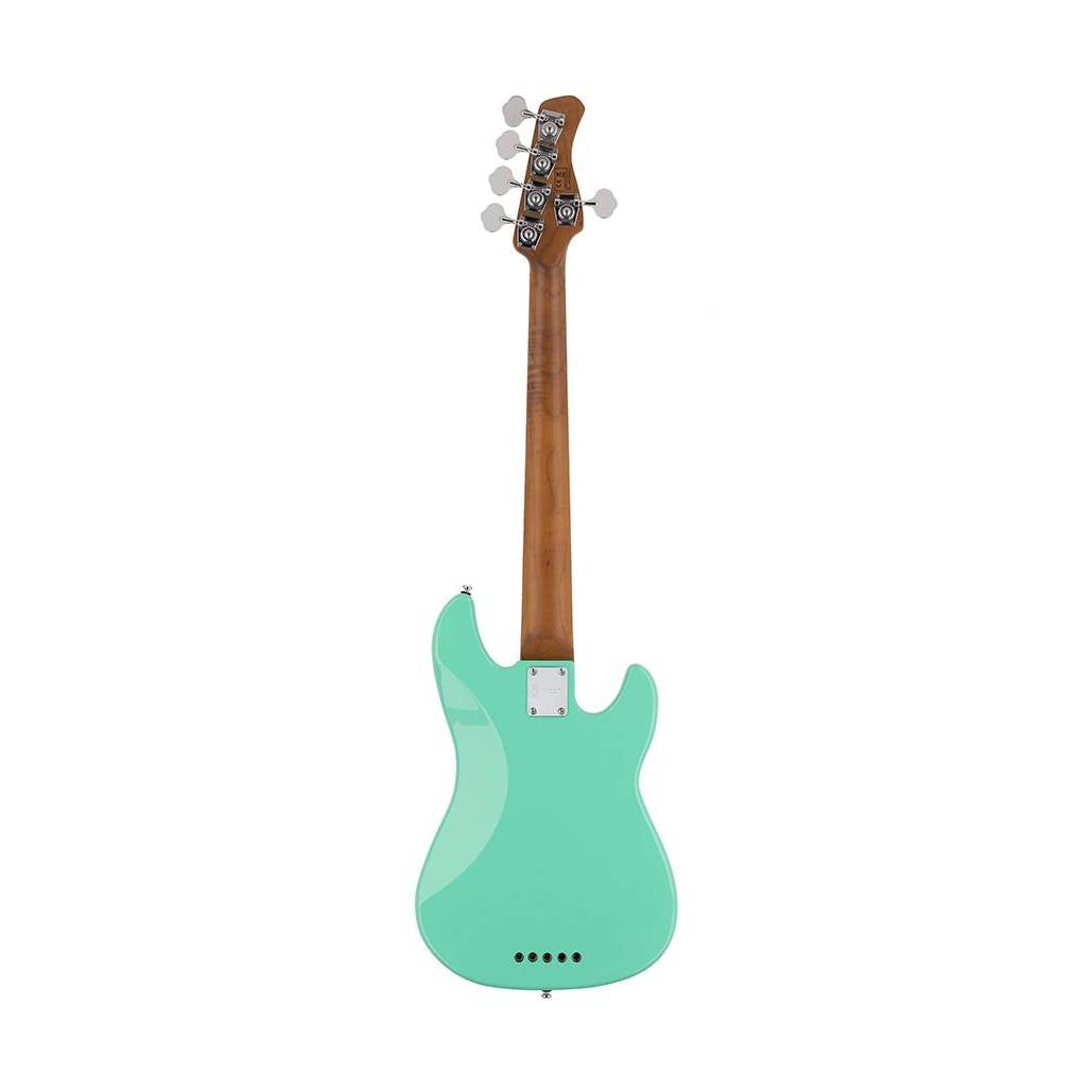 Sire P5 A5L/MLG Marcus Miller linkshandige basgitaar 5-snarig passief elzen mild green