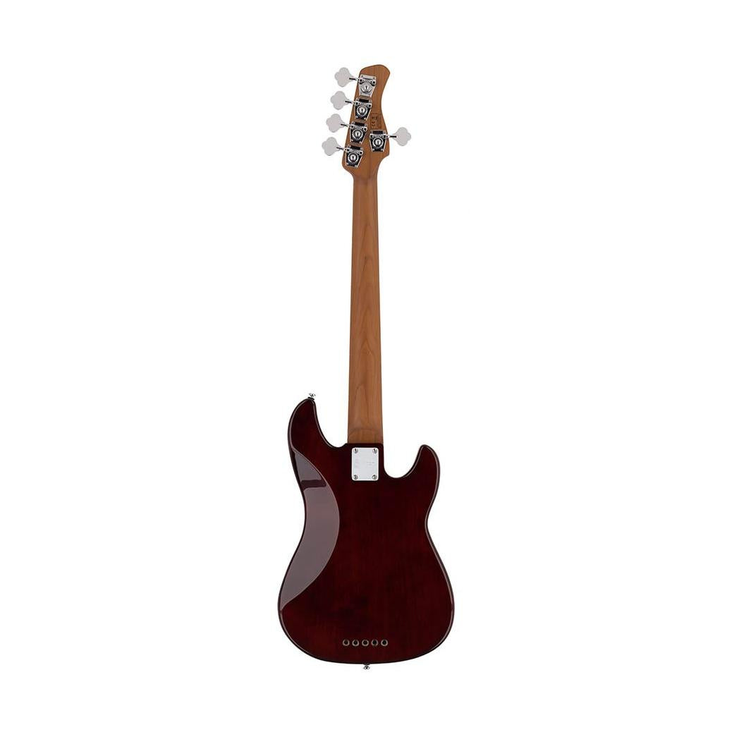 Sire P5 A5L/TS Marcus Miller linkshandige basgitaar 5-snarig passief elzen tobacco sunburst