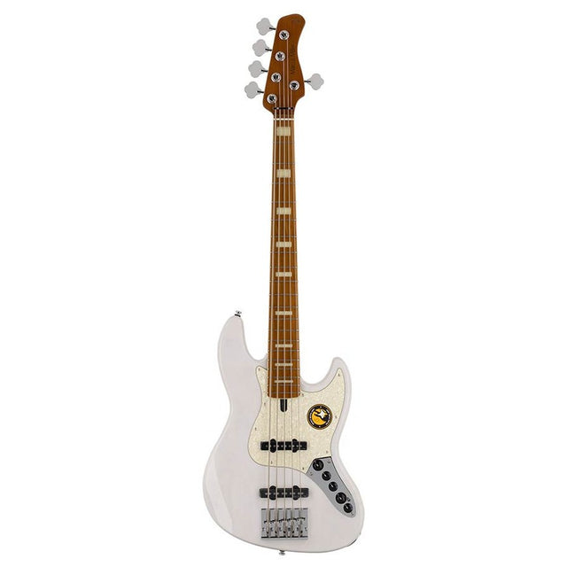 Sire V8 S5/WB Marcus Miller swamp ash 5-snarige actieve basgitaar White Blonde