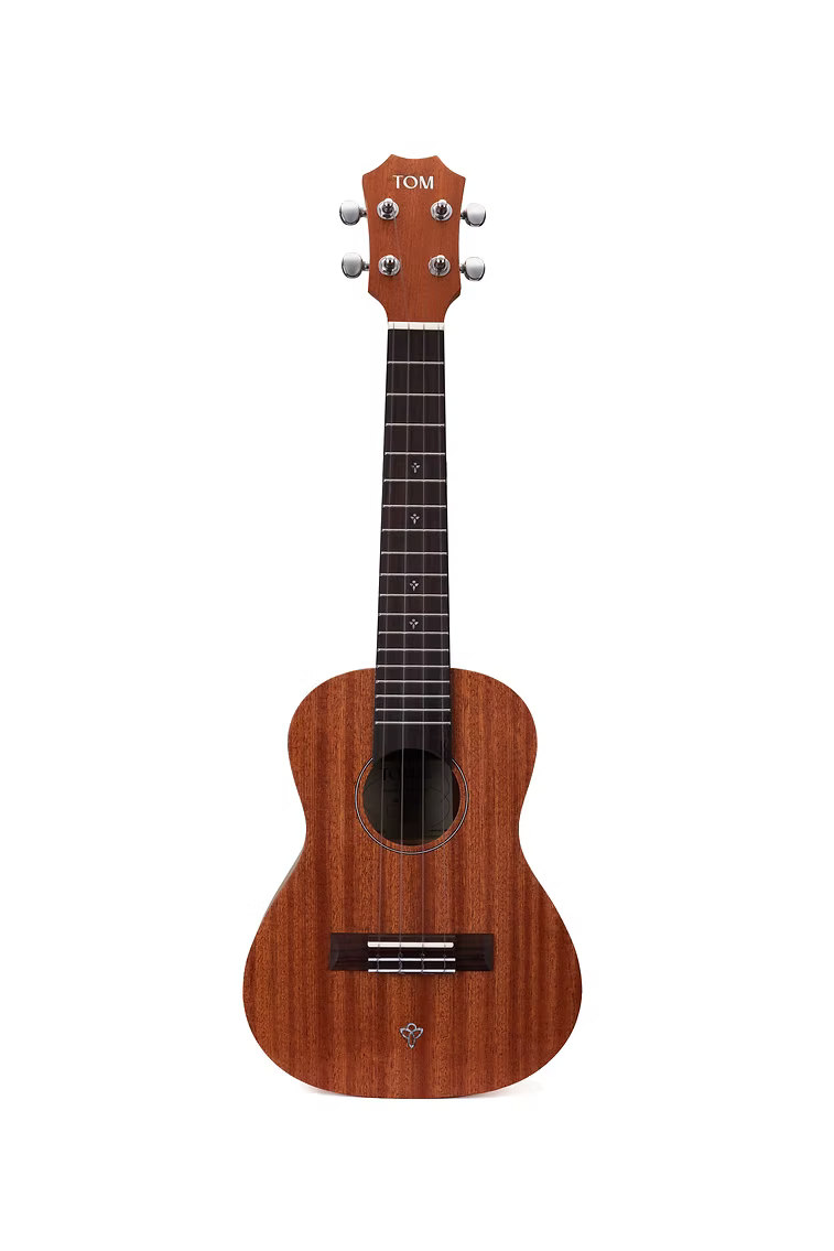 Tom S-1 Concert Ukulele Sapele met Rosewood en Luxe Hoes