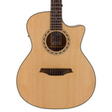 Bromo BAA2CE Appalachian Series auditorium naturel semi akoestische western gitaar