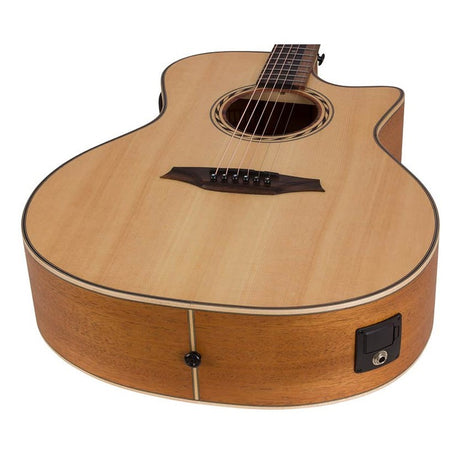 Bromo BAT2CE Tahoma Series auditorium naturel semi akoestische western gitaar
