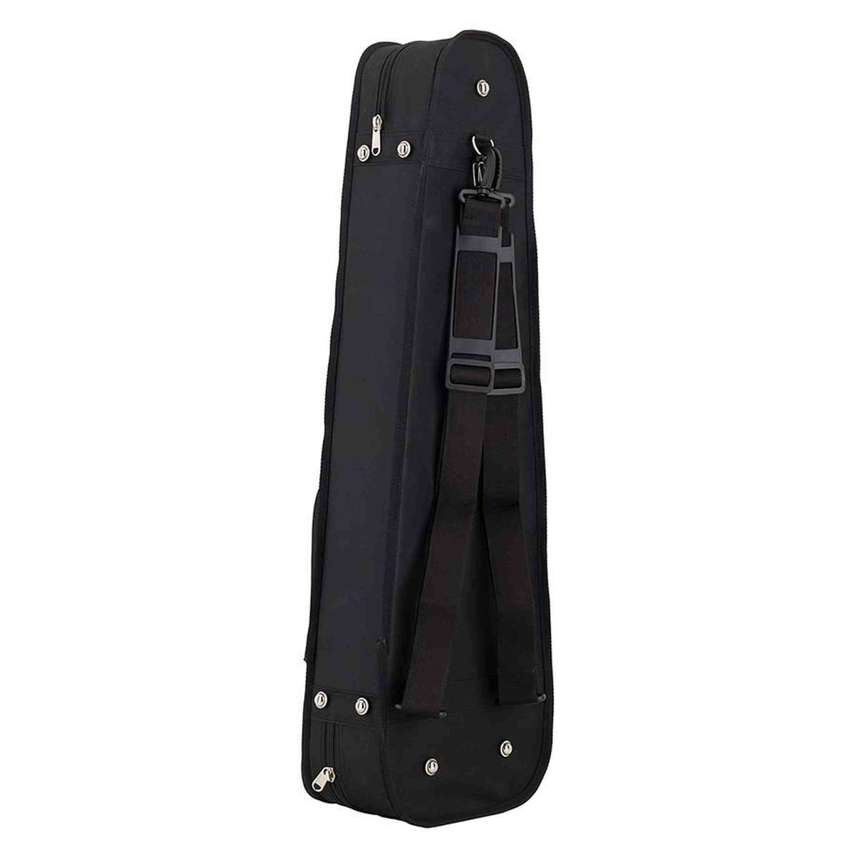 Leonardo VC-1444S-BK Student Series houten vioolkoffer 4/4 shaped zwart