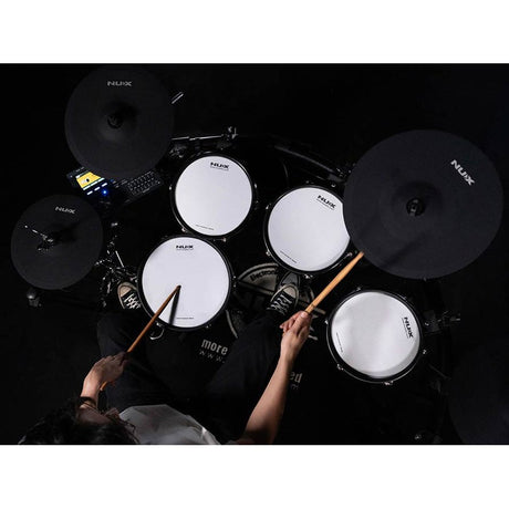 NUX DM-8 Elektronisch Drumstel met All Mesh Heads REMO en Multi-Track USB Audio