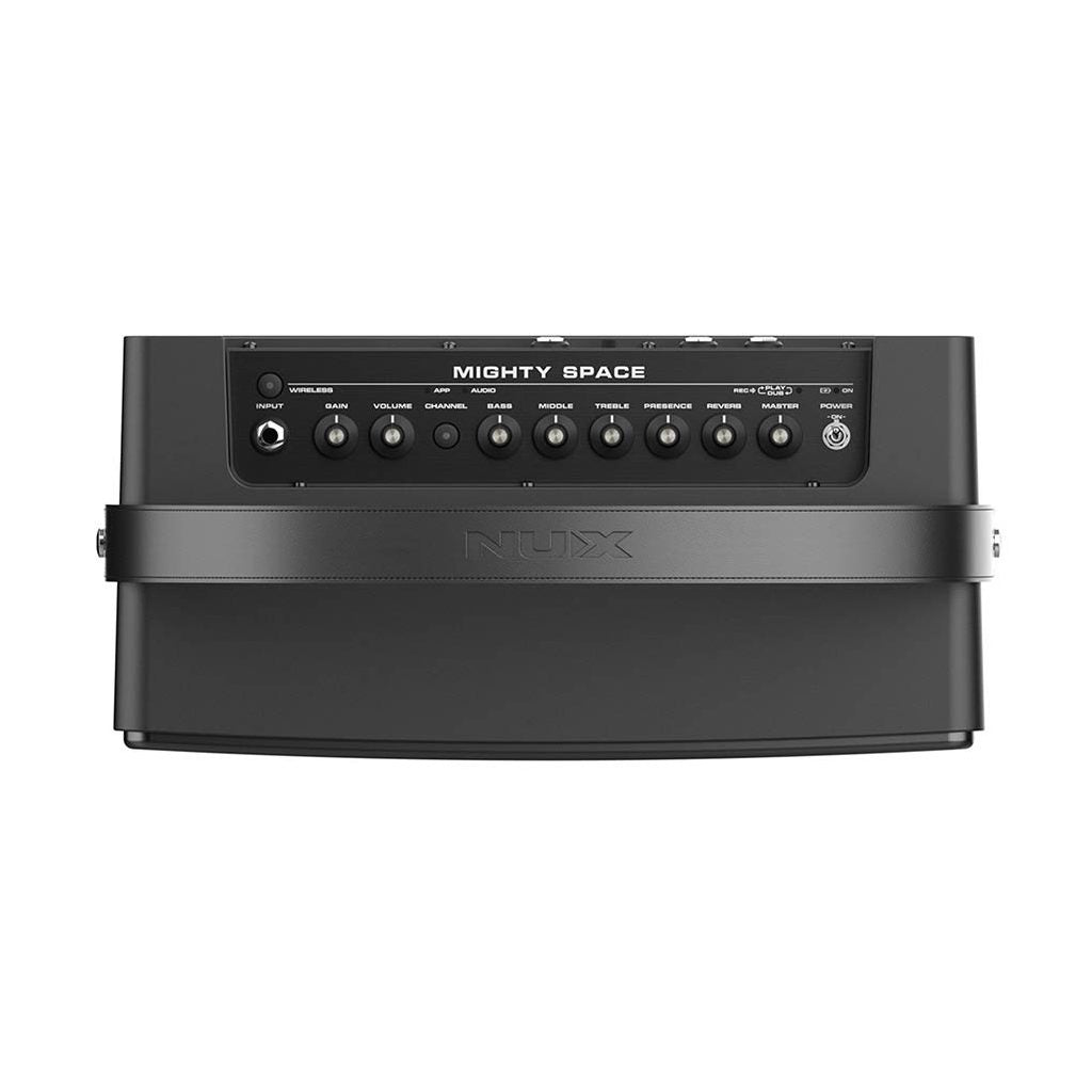 NUX MIGHTY-SPACE Draadloze Gitaarversterker – 30W, Modeling, FX, BT, Oplaadbaar + Voetschakelaar & Zender