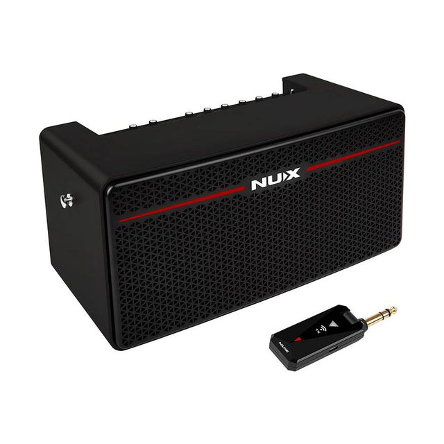 NUX MIGHTY-SPACE Draadloze Gitaarversterker – 30W, Modeling, FX, BT, Oplaadbaar + Voetschakelaar & Zender