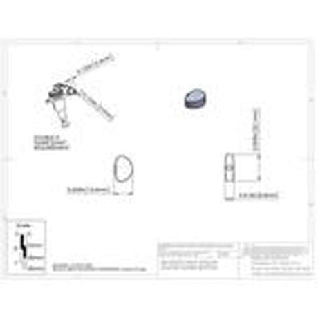 Hipshot HS6B1MOOC Half Moon Stemknop voor Gitaarmechaniek Chrome, per stuk