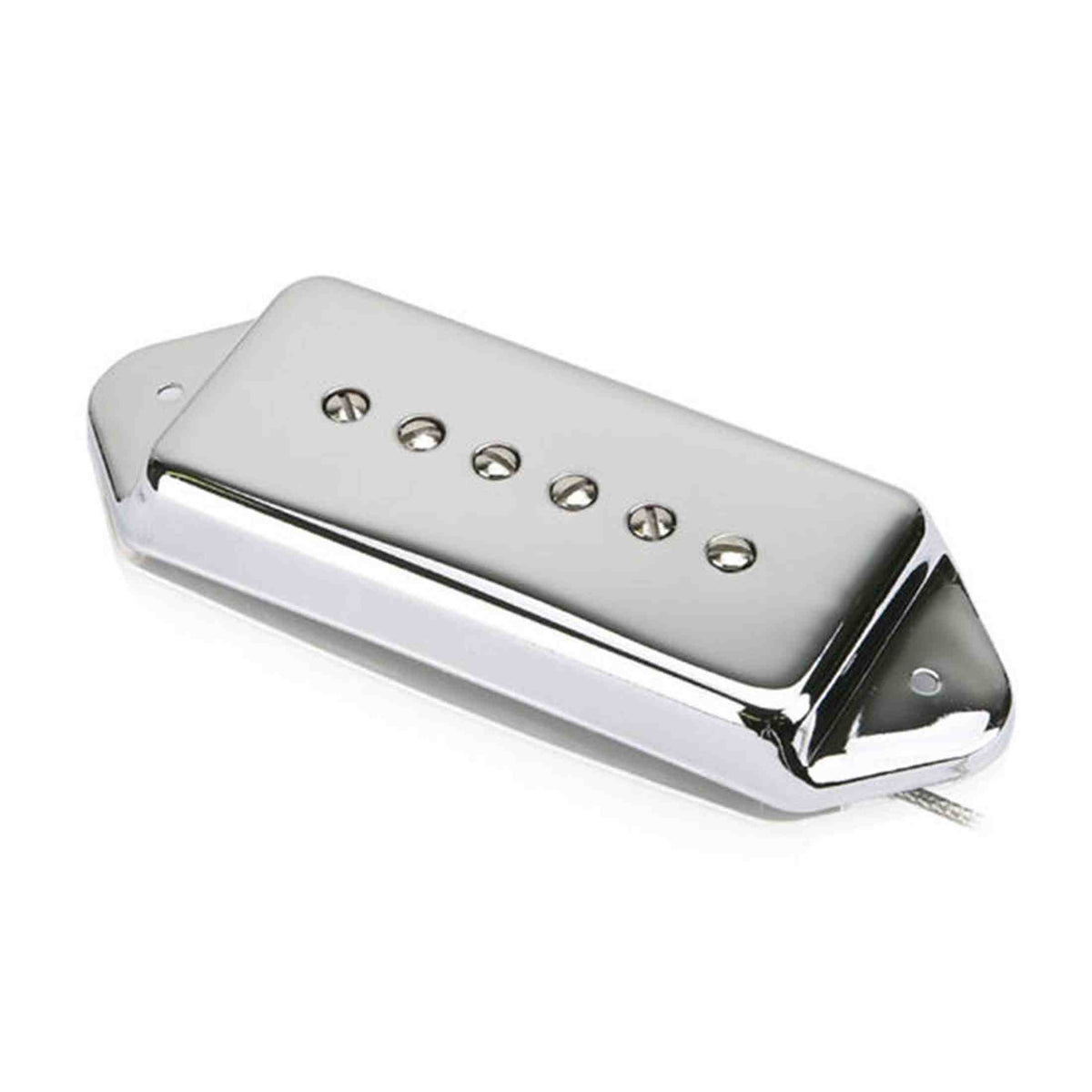 Roswell RP-P90DCRB P90 Single Coil Pickup For Arched Top Guitars - Alnico 5 staafmagneten, brug, chroom
