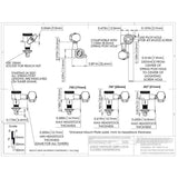 Hipshot HS6K1VEL0GS Vintage gitaar tuner upgrade kit, 6 inline Grip-Lock, closed goud staggered