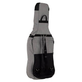 Boston CT-144-GR cello bag 4/4, light grey, 19 mm. padded, 2 straps, various pockets