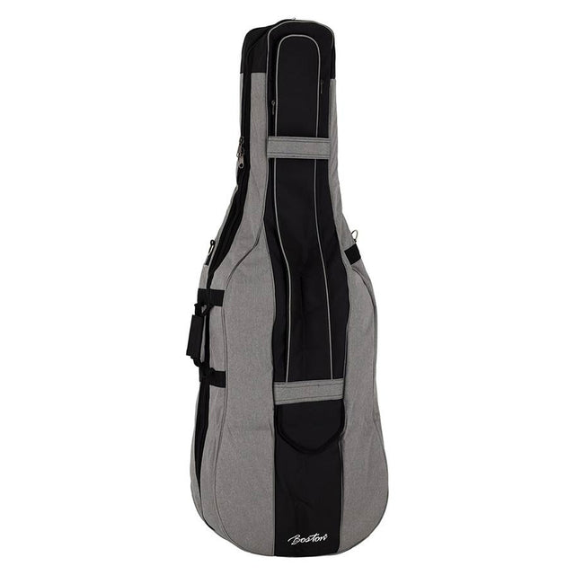 Boston CT-112-GR cello bag 1/2 light grey, 19 mm. padded, 2 straps, various pockets