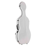Leonardo CC-844-WH Pro Series cellokoffer 4/4 full carbon wit 3,8 kg