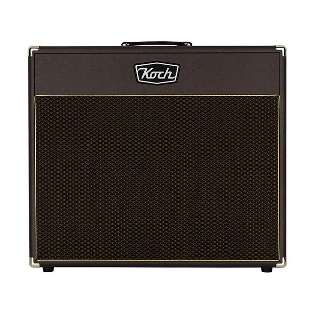 Koch KSC212OB/BR120 Speaker Cabinet – 2x12" 120W Open Back Gitaarcabinet in Bruin met Bruin Speakerdoek