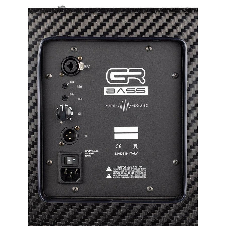 GR Bass AT112H-350AC AeroTech Series Actieve Carbon Fiber Basgitaar Speakerkast – 350W