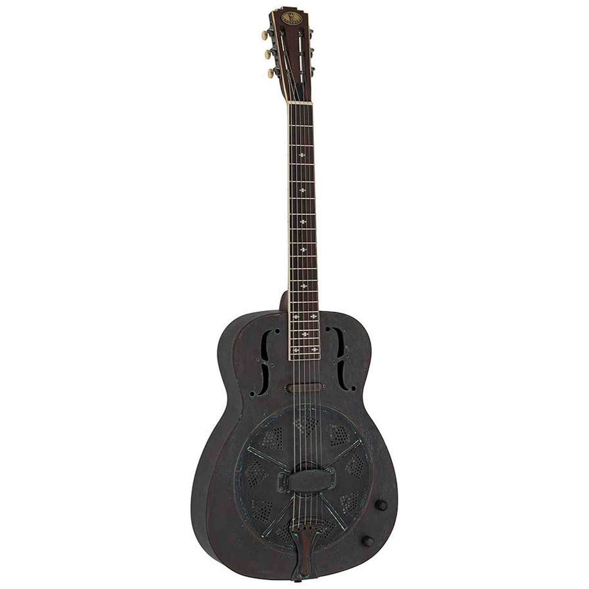 Royall TWE14SC/RE West End SC Resonator 14-Fret – Bell Brass, Heavy Relic, Biscuit Cone, Softcase