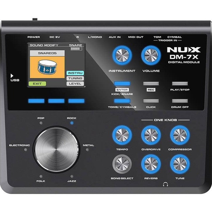 NUX DM-7X Elektronisch Drumstel met All Mesh Heads REMO