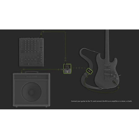 NUX B-8 professioneel 2.4ghz draadloos systeem universeel voor instrumenten