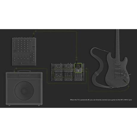NUX B-8 professioneel 2.4ghz draadloos systeem universeel voor instrumenten