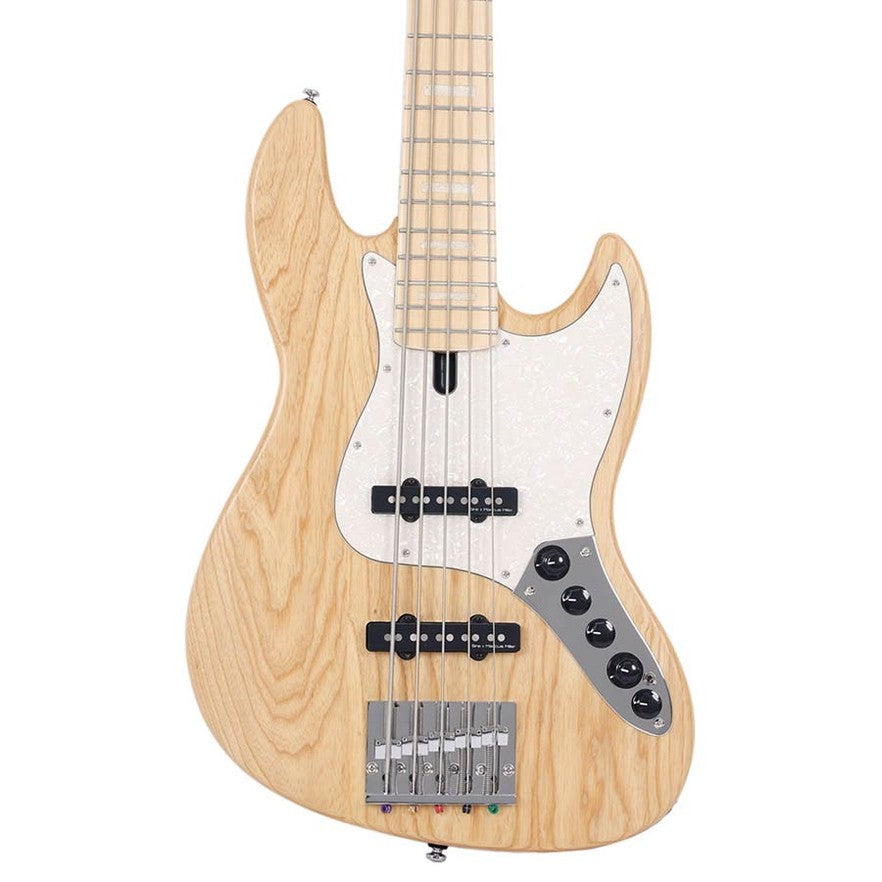 Sire V7 SR5/NTS Marcus Miller Reissue swamp ash 5-snarige actieve basgitaar Natural Satin