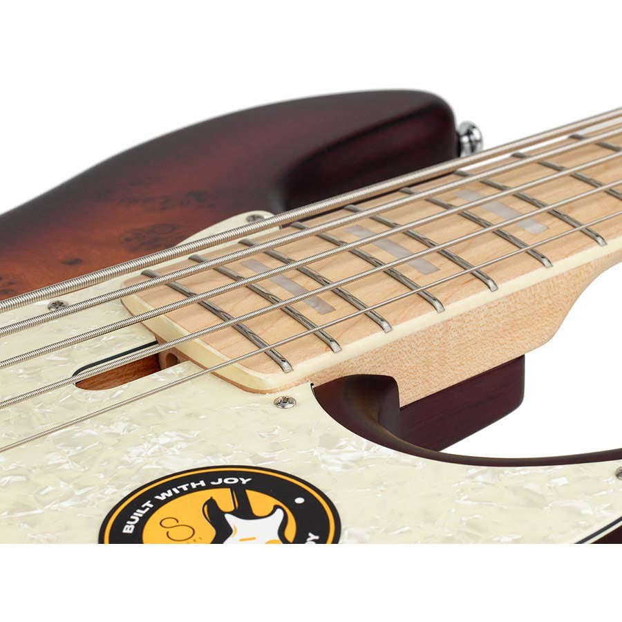 Sire V7 SR5/TSS Marcus Miller Reissue swamp ash 5-snarige actieve basgitaar Tobacco Sunburst Satin
