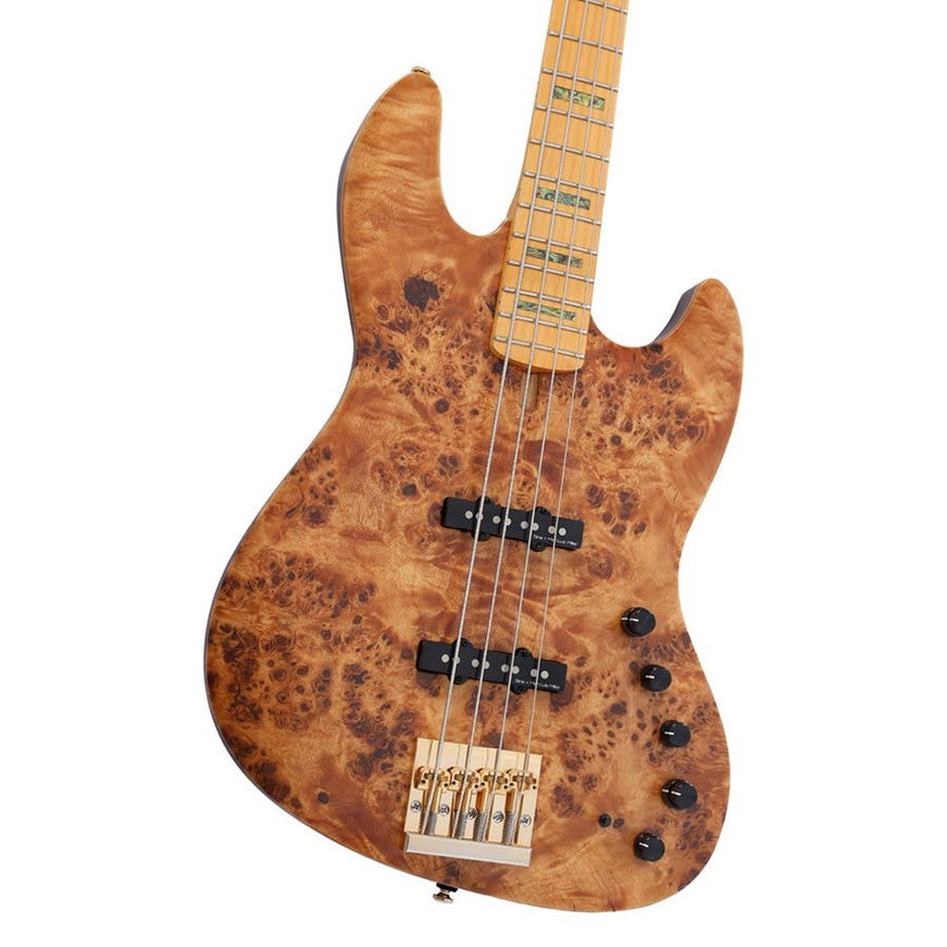Sire V10 4/NTS Marcus Miller 4-snarige actieve basgitaar Natural Satin