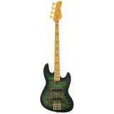 Sire V10 4/TGRS Marcus Miller 4-snarige actieve basgitaar Transparent Green Satin