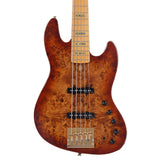 Sire V10 5/NTS Marcus Miller 5-snarige actieve basgitaar Natural Satin