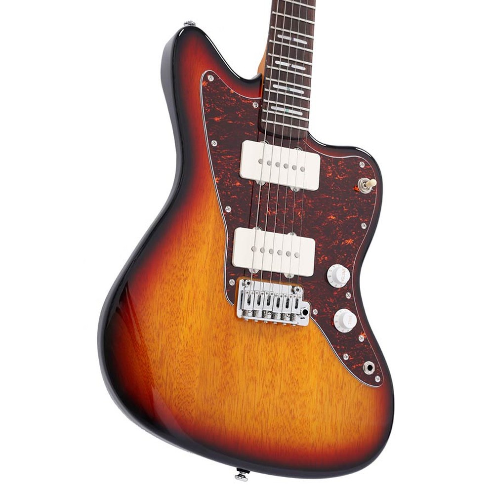 Sire Guitars J3/3TS Mahonie elektrische gitaar J-stijl, 3-tone sunburst