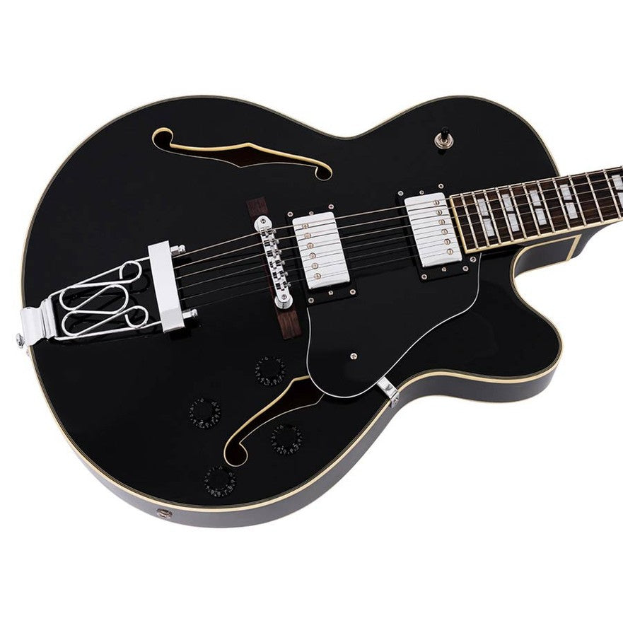 Sire Guitars H7F/BK Elektrische archtop gitaar, zwart