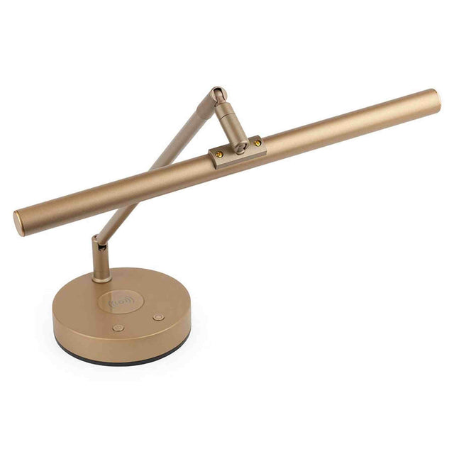 Boston PLM-1000-MS Piano LED Lamp – Messingkleurig, Dimbaar, Met Draadloze Oplader