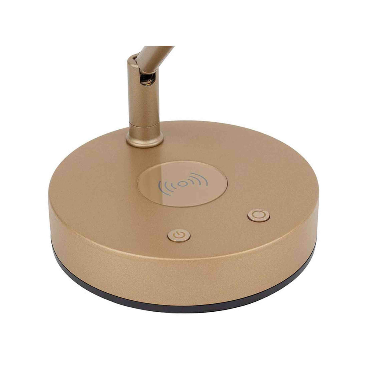 Boston PLM-1000-MS Piano LED Lamp – Messingkleurig, Dimbaar, Met Draadloze Oplader