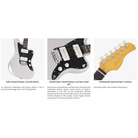 Sire Guitars J3/BLU Mahonie elektrische gitaar J-stijl, blauw