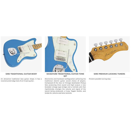 Sire Guitars J5/SGM Mahonie elektrische gitaar J-stijl, surf groen metallic