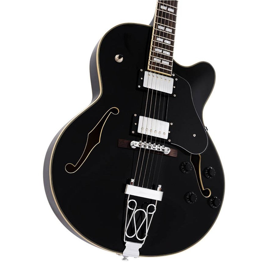 Sire Guitars H7F/BK Elektrische archtop gitaar, zwart