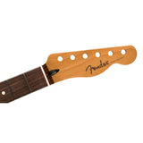Fender 990393920 satin roasted maple Telecaster neck, 22 jumbo frets, 12" radius, rosewood, flat oval shape