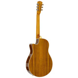Royall KOA12DS Tricone Resonator 12-Fret – Hawaïaans Koa, Cutaway, Humbucker + Undersaddle Pickup, Softcase