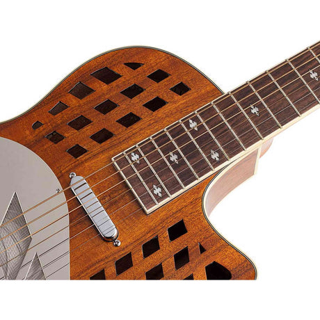 Royall KOA12SC Tricone Resonator 12-Fret – Hawaïaans Koa, Cutaway, T-Style Pickup, Softcase
