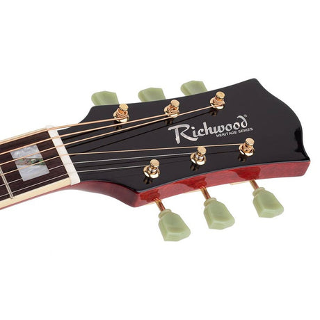 Richwood HSJS-42-TRD Heritage Series jumbo akoestische western gitaar rood