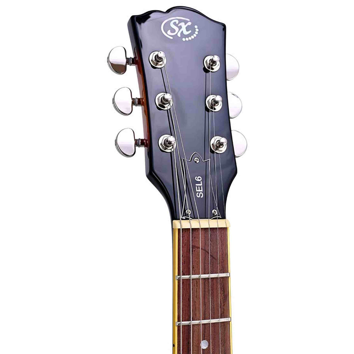 SX SEL6/VS archtop gitaar – 2 humbuckers, esdoorn body, Vintage Sunburst + gigbag