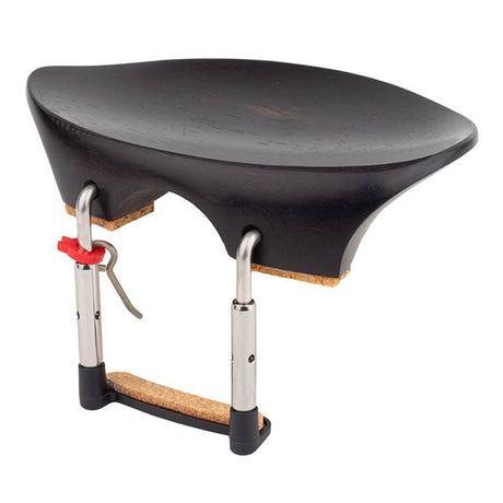 Teller CR-216E violin chinrest 'Flesh'-model, ebony, made in Germany
