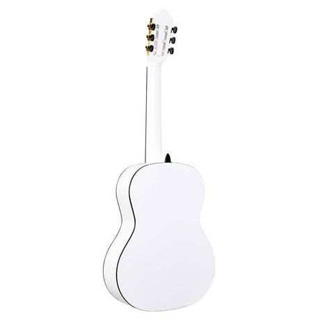 Valencia VC104WT klassieke gitaar, linden body, esdoorn fb, hoogglans finish, wit