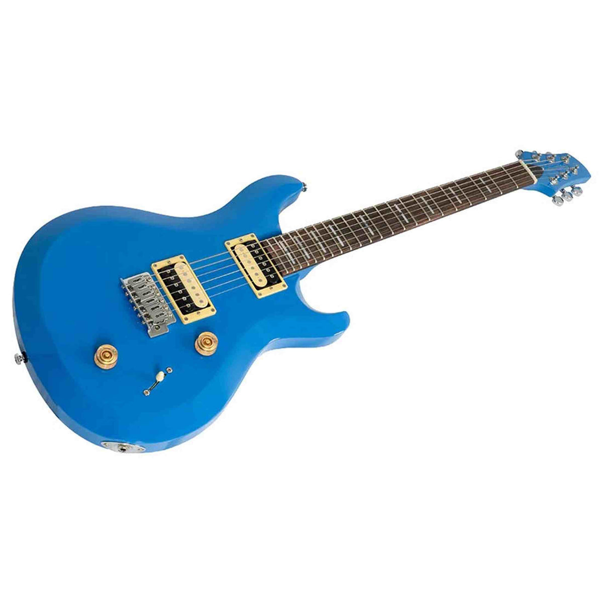 Sire Q3/MB Larry Carlton elektrische gitaar – mahonie body, HH-configuratie, Midnight Blue