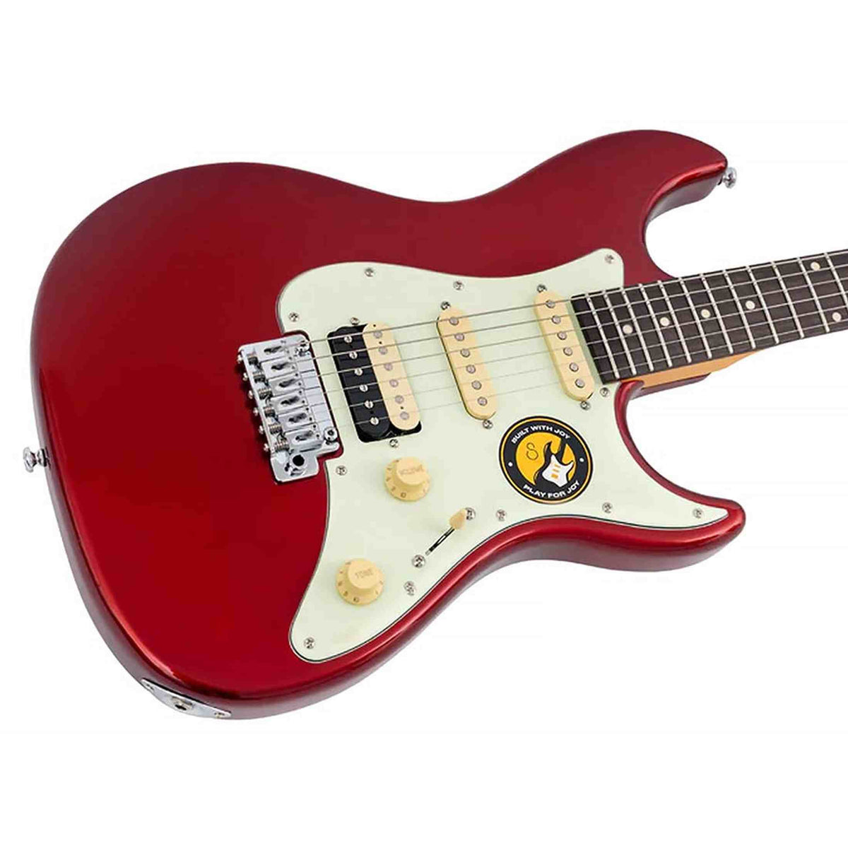 Sire S3N HSS/CAR New Gen Larry Carlton elektrische gitaar – S-Style, Metallic Rood, HSS-configuratie, stainless steel frets